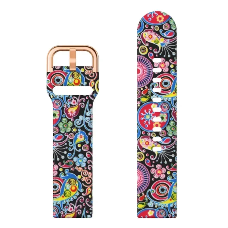 Samsung Galaxy Watch 7, 6, 5, 4 & FE Printed Silicone Band