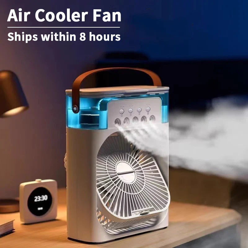 Kualool 3-In-1 Air Cooler Humidifier Portable Night Light