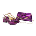 Women's Shoes and Bag Set Peep Toe EDN101