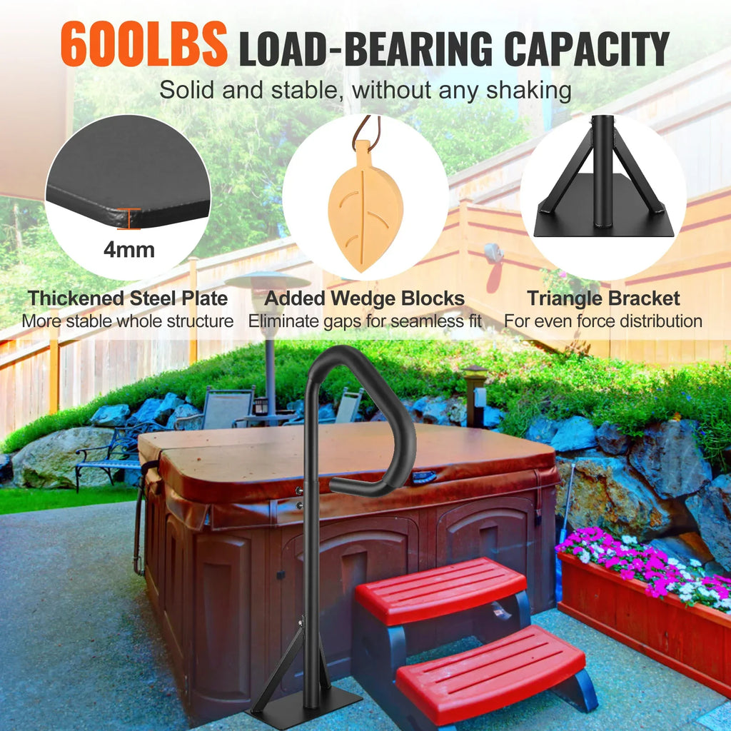 360 Degree Rotatable Spa Hand Rail Adjustable Height