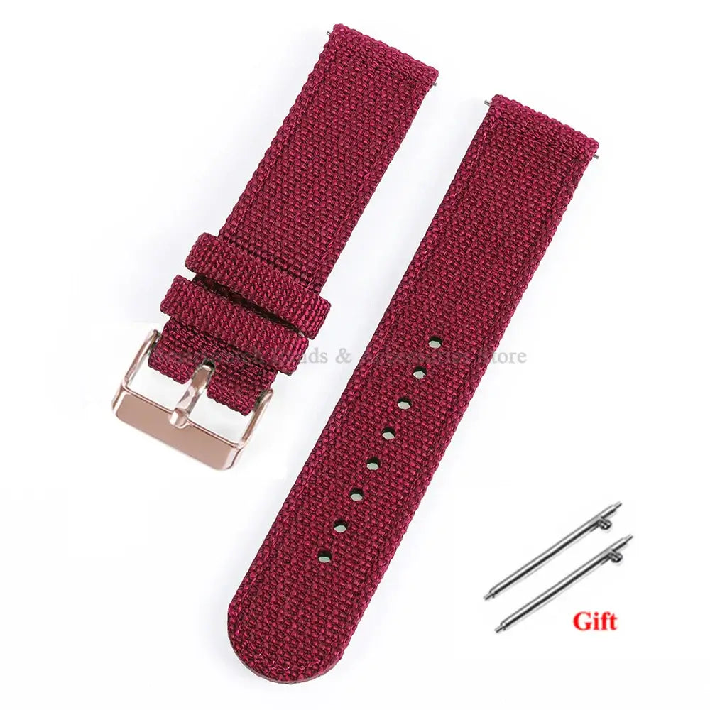 Garmin 18/20/22mm Quick Release Woven Nylon Band with Buckle Options