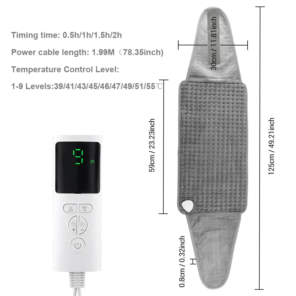 Agdoad Electric Heating Pad For Cramps With 9 Temperature Settings