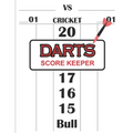 Dart Score Keeper: 100 Darts Score Sheets, Darts Game, Dart Score Pad, Score Keeper Notebook - Paperback