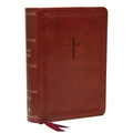 Nkjv, Reference Bible, Compact, Leathersoft, Brown, Red Letter Edition, Comfort Print: Holy Bible, New King James Version - Imitation Leather