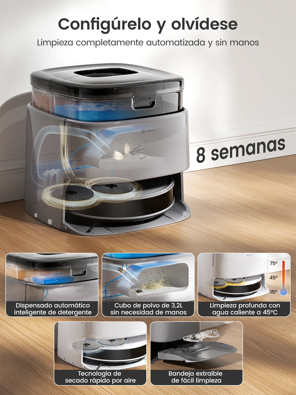 Lefant M3 Max Robot Vacuum and Mop with 20000Pa Suction