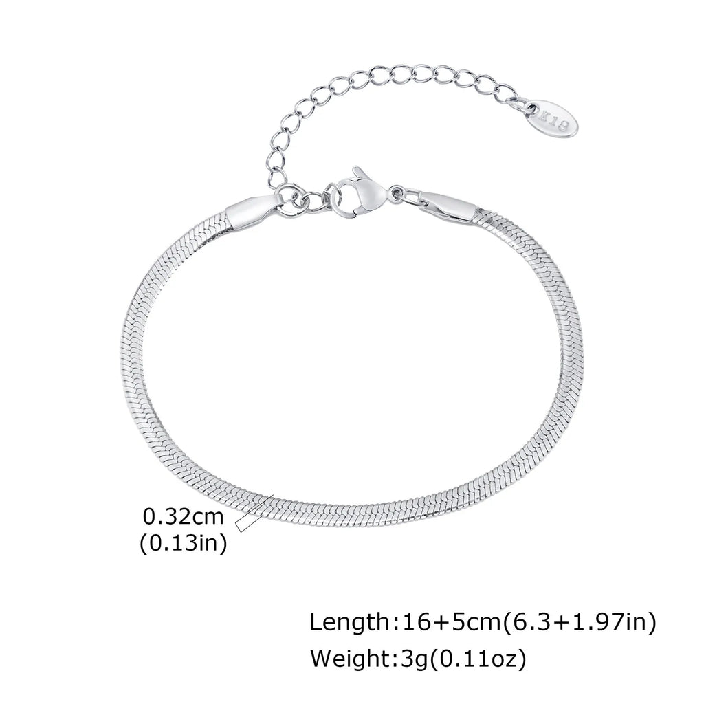 1/2/3pcs Chain Bracelet for, Stainless Steel Twisted Rope Cuban Chain