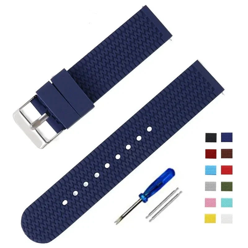 Garmin 18/20/22/24mm Quick Release Textured Silicone Sport Band