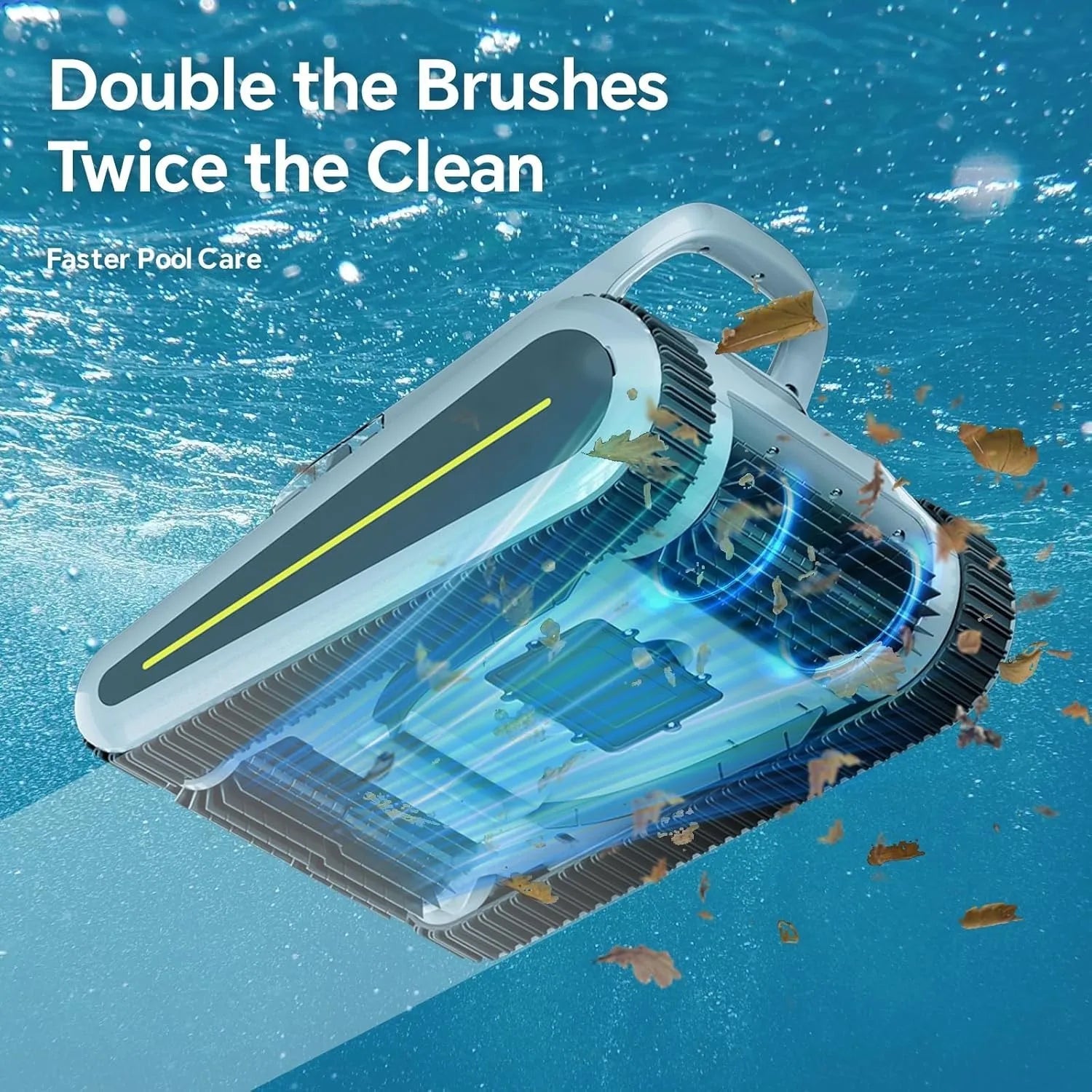 Smart Navigation Pool Cleaner Wall and Waterline Cleaning Vacuum APP Control