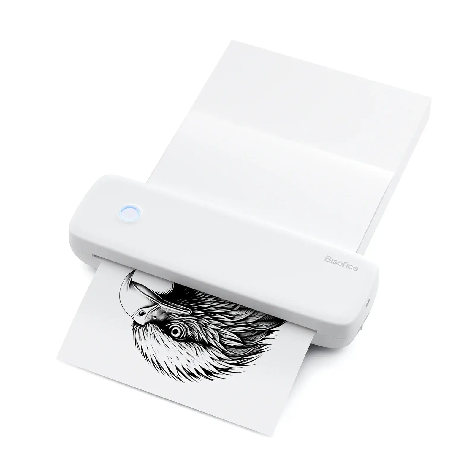 Portable Thermal Transfer Printer Wireless&USB Connect with Mobile Computer 56mm/77mm/107mm/210mm/216mm
