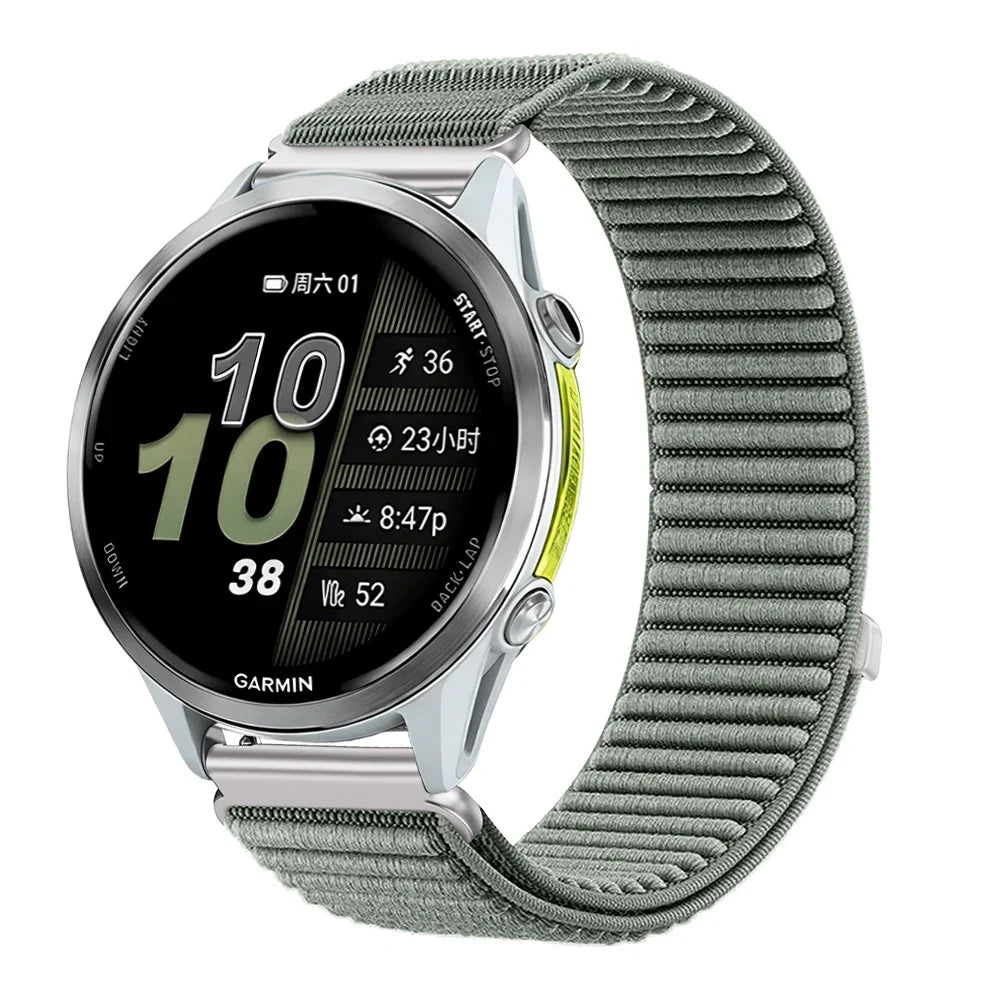 Garmin 18/20/22mm Quick Release Breathable Ribbed Nylon Loop Band