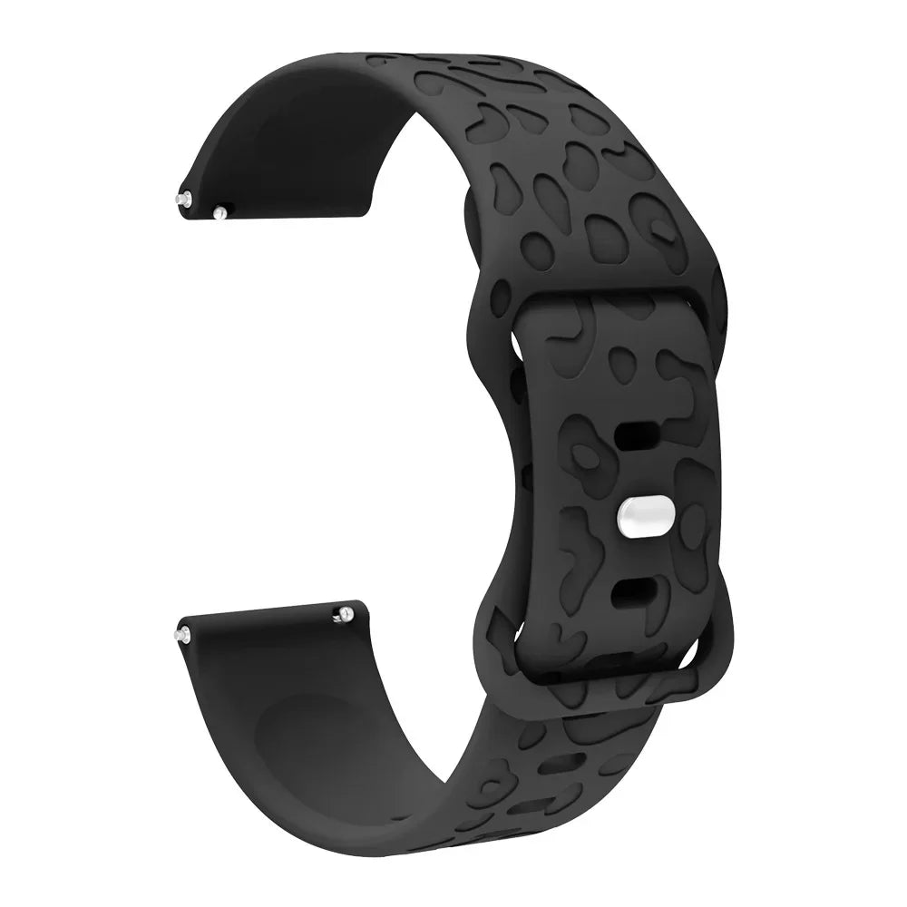 Amazfit Balance, GTR, GTS & Bip Leopard Print Silicone Band