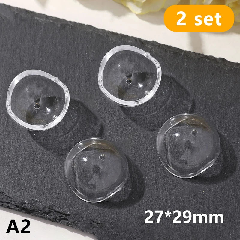 Pet Hair Keepsake Box | 2-Pack Transparent Dog Cat Fur Storage Container for DIY Memorial Decoration
