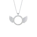 Personalised Heart-Shaped Wings Necklace, Custom Photo Necklace, DIY Gift, Commemorative Present