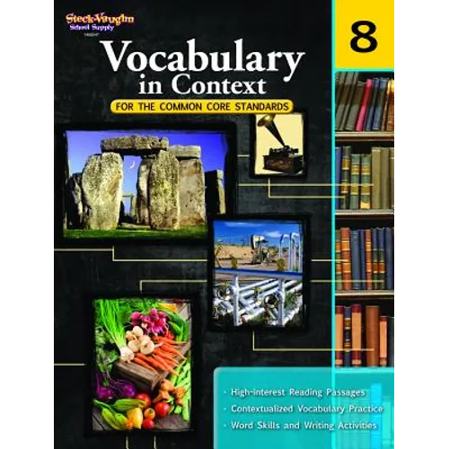 Vocabulary in Context for the Common Core Standards Reproducible Grade 8 - Paperback