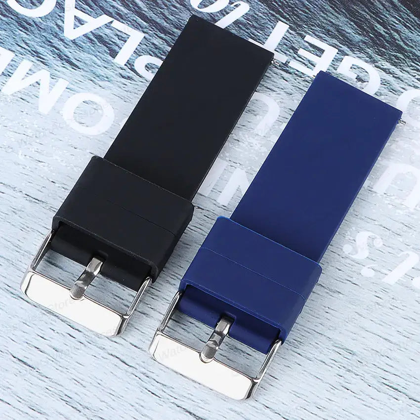 Garmin 18/20/22mm Quick Release Smooth Silicone Band with Pin Buckle