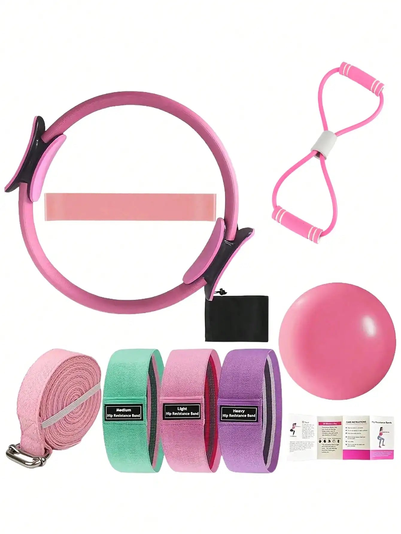 Pilates Yoga Fitness Set For Home Gym Equipment And Workouts