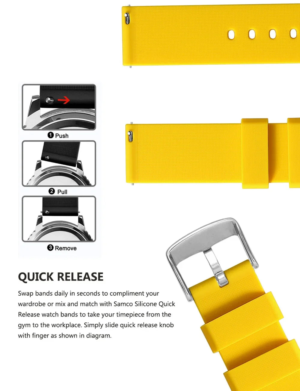 COROS PACE & APEX Curved-End Silicone Band