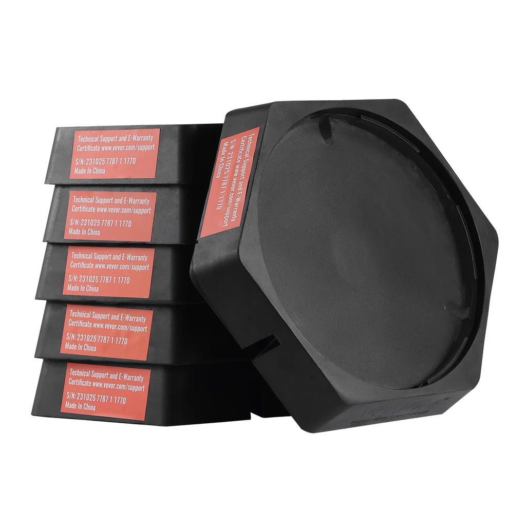 SucceBuy RV Leveling Pads Round Landing Feet Jack Stabilizers Rubber