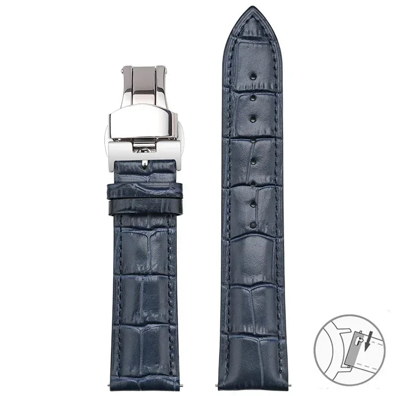 Garmin 14/18/20/22/24mm Quick Release Croc-Embossed Leather Band