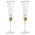 2Pcs Creative Gold Rimmed Glass Cup Red Wine Cocktail Champagne Whiskey Glass Drink Cup Bar Party Goblet Wedding Supplies Gift
