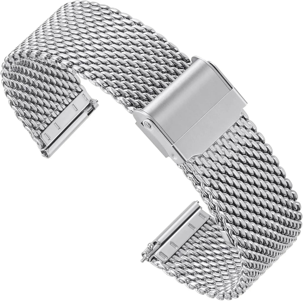 Garmin 18/20/22/24mm Quick Release Shark Mesh Steel Band