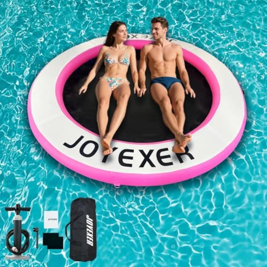 Round Inflatable Water Hammock For Adults Floating Dock Platform