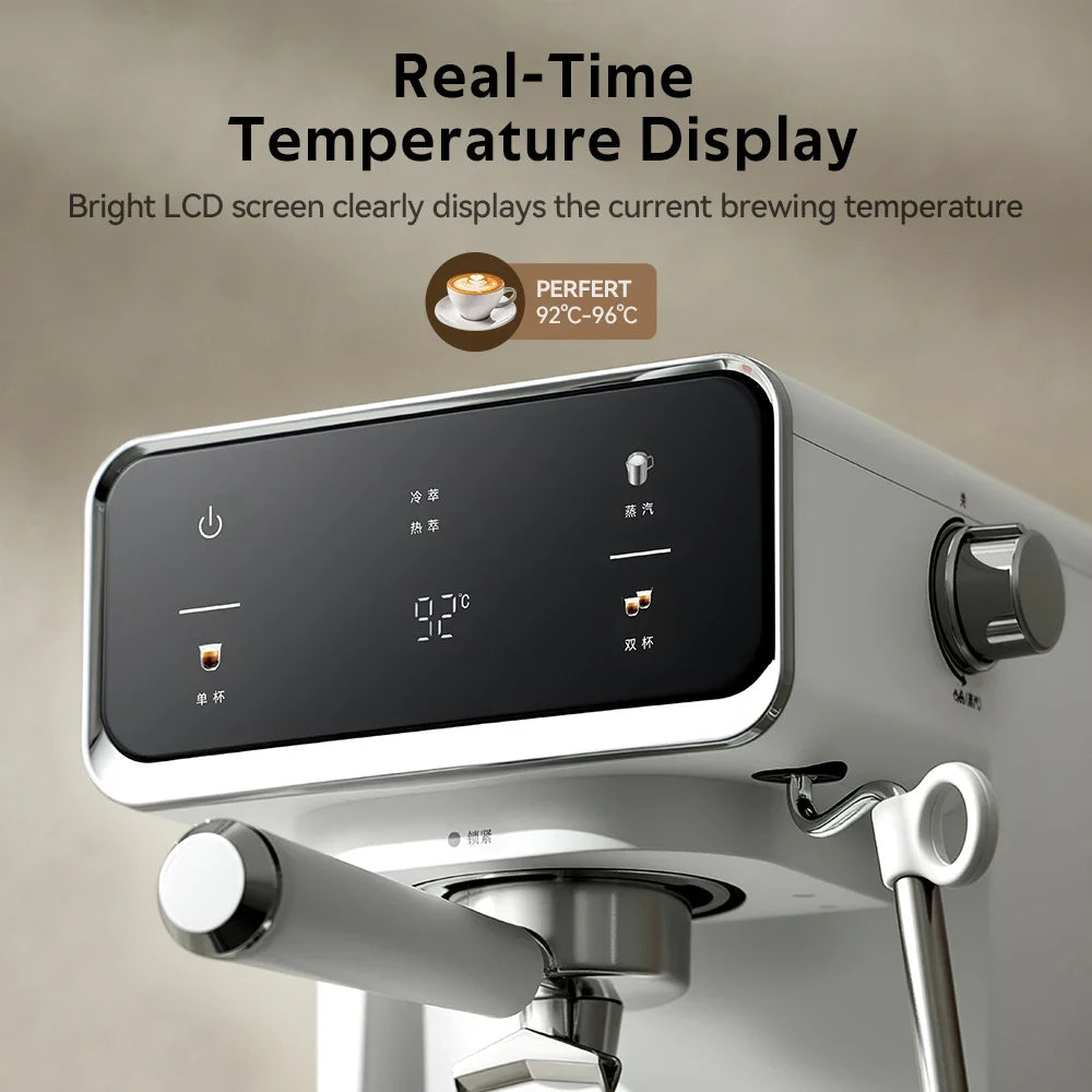 Coffee Maker Espresso Coffee Machine With Milk Frother Wand And Removable Water Tank PE3320A App