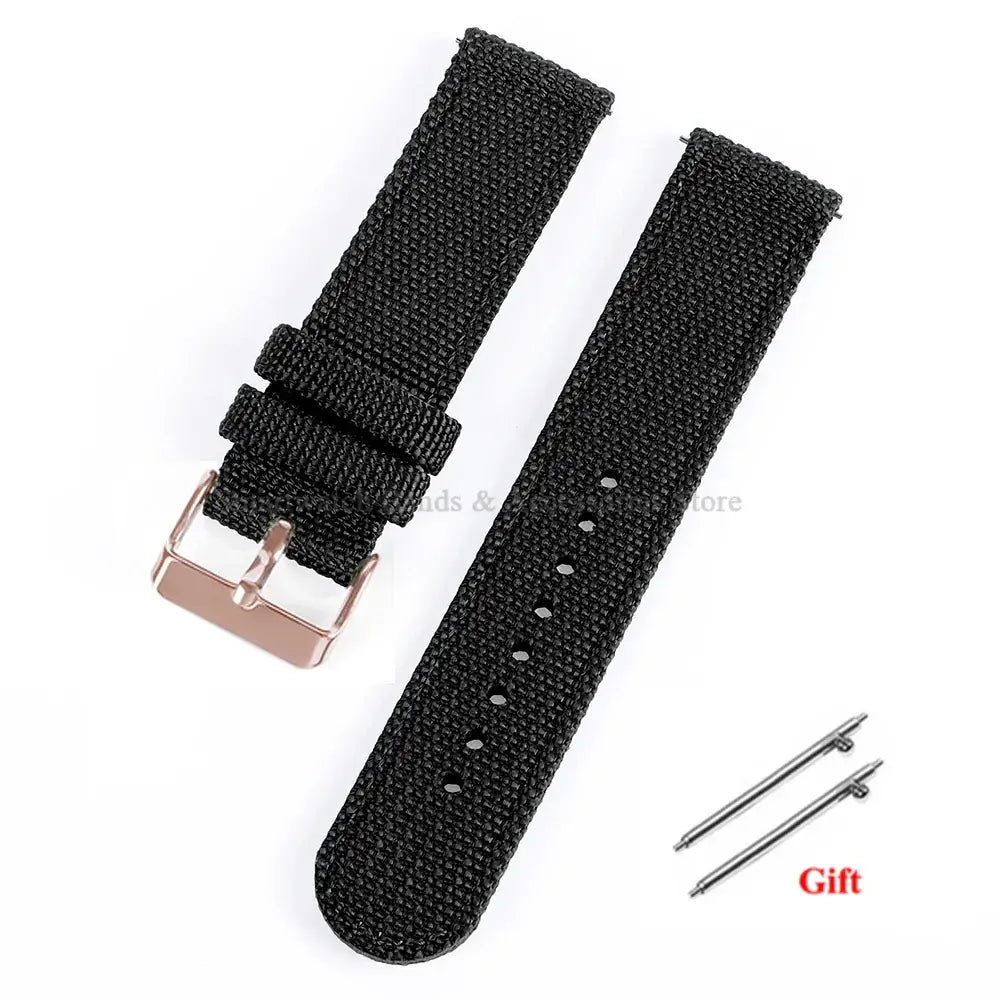 Garmin 18/20/22mm Quick Release Woven Nylon Band with Buckle Options