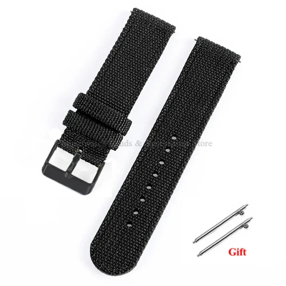 Garmin 18/20/22mm Quick Release Woven Nylon Band with Buckle Options