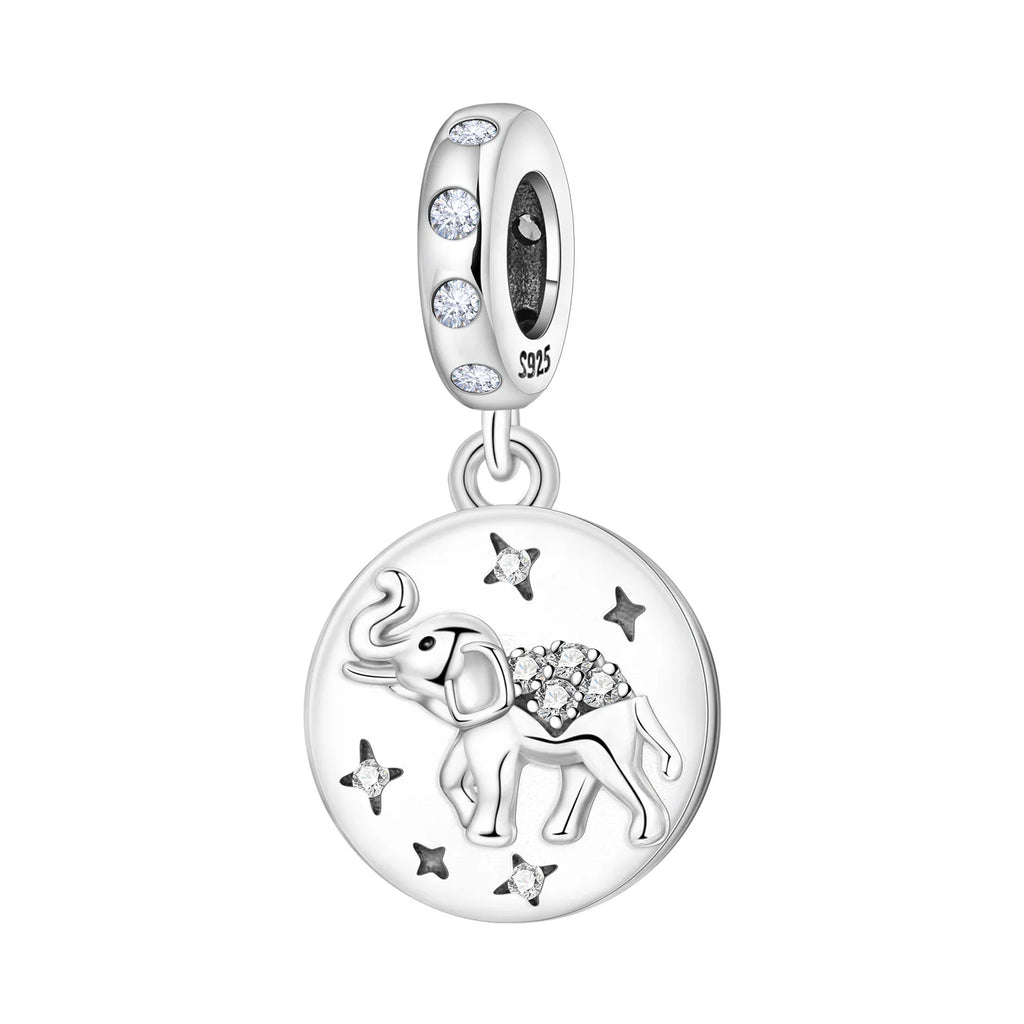 Hot Sale 925 Sterling Silver Dog Cat Cute Pet Animals Pendant Birthday Party Gift for Women Bangle Bracelet Necklace DIY Jewelry