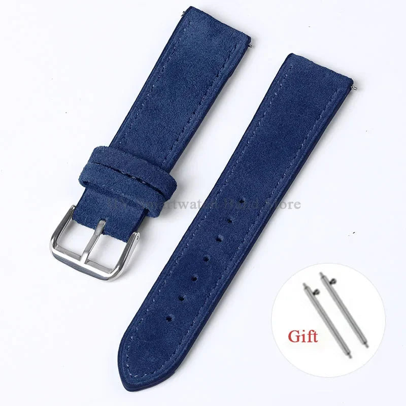 Garmin 18/20/22mm Quick Release Vintage Suede Leather Band