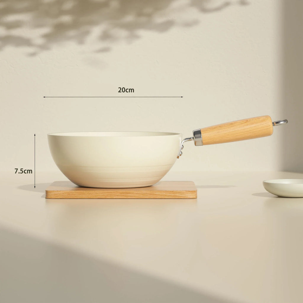 Mini Ceramic Non-Stick Frying Pan Wok Home Egg Steak Skillet Pancake Fried Induction Cooker Gas Stove Saucepan Kitchen Cookware