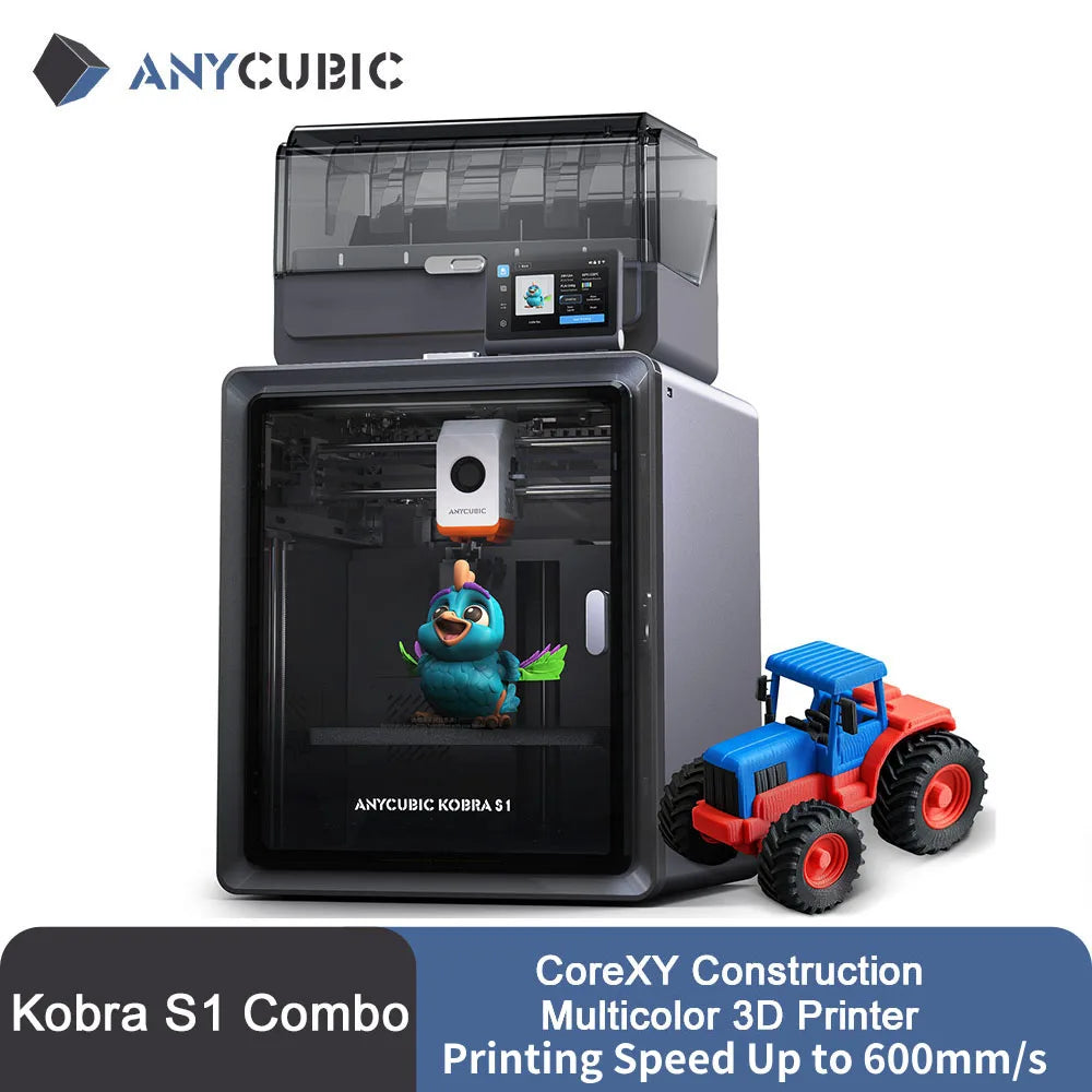 Anycubic Kobra S1 Combo 3D Printer Max Speed 600mm/s