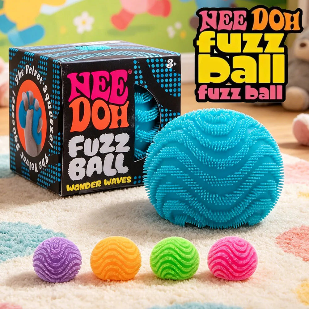 NeeDoh Fuzz Ball Blind Box Stress Relief Desktop Ornament
