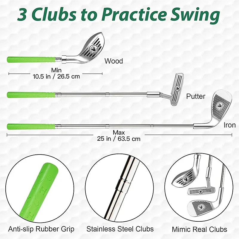 Kids' Golf Club Play Set – Retractable Toy Clubs