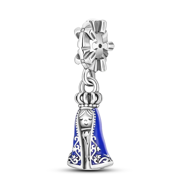 Charms Bead 925 Sterling Silver Pink Butterfly Luminous Firefly Dangle