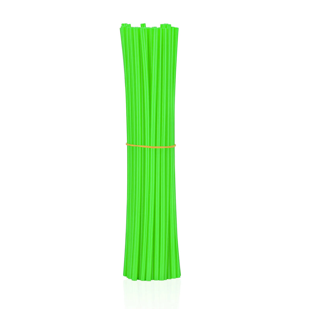 72pcs Bicycle Wheel Spoked Protector Wraps 24cm Wheel Rim Spoke Wrap Kit for Motorcycle Bike Color Rims Skin Trim Covers Pipe