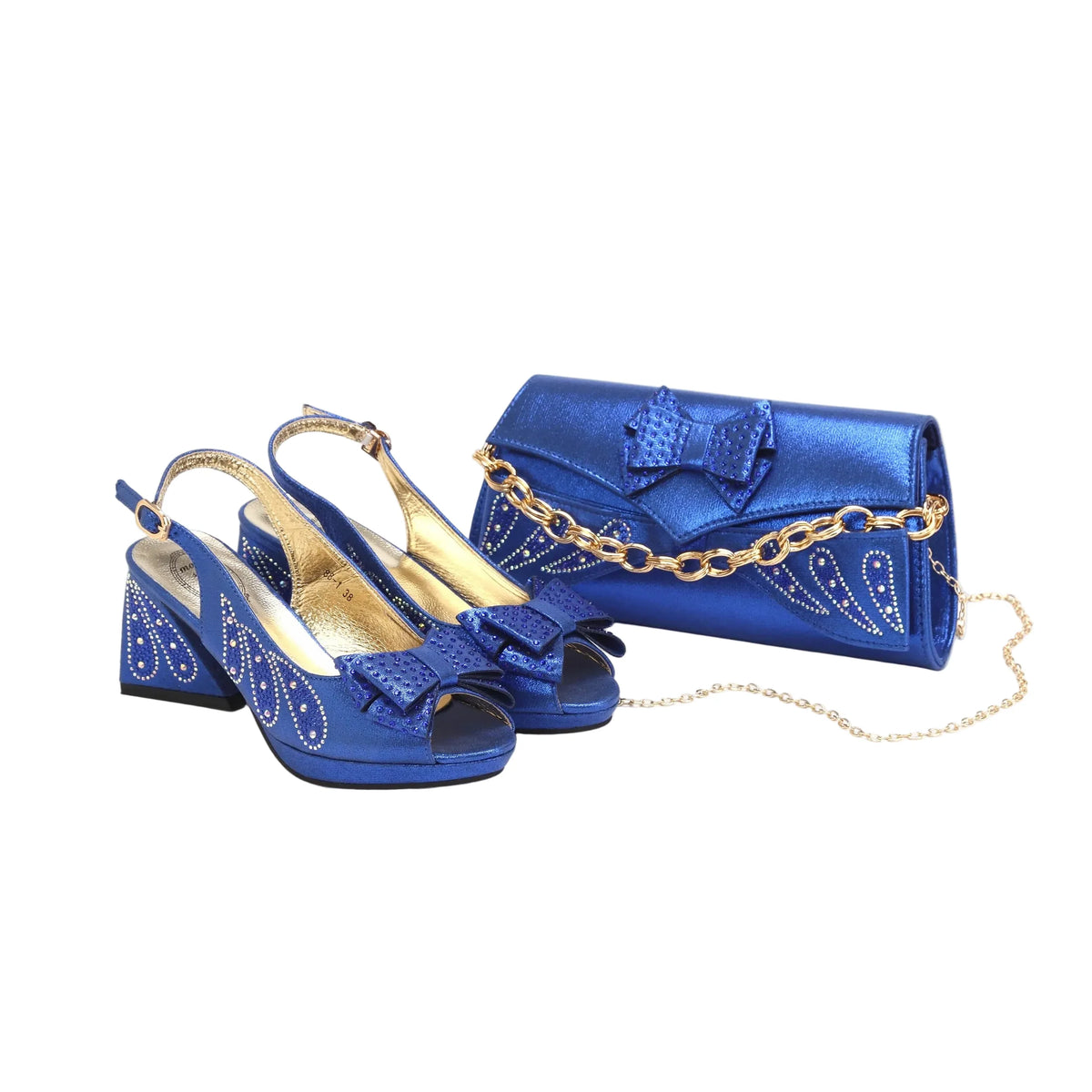Women's Shoes and Bag Set Peep Toe EDN101