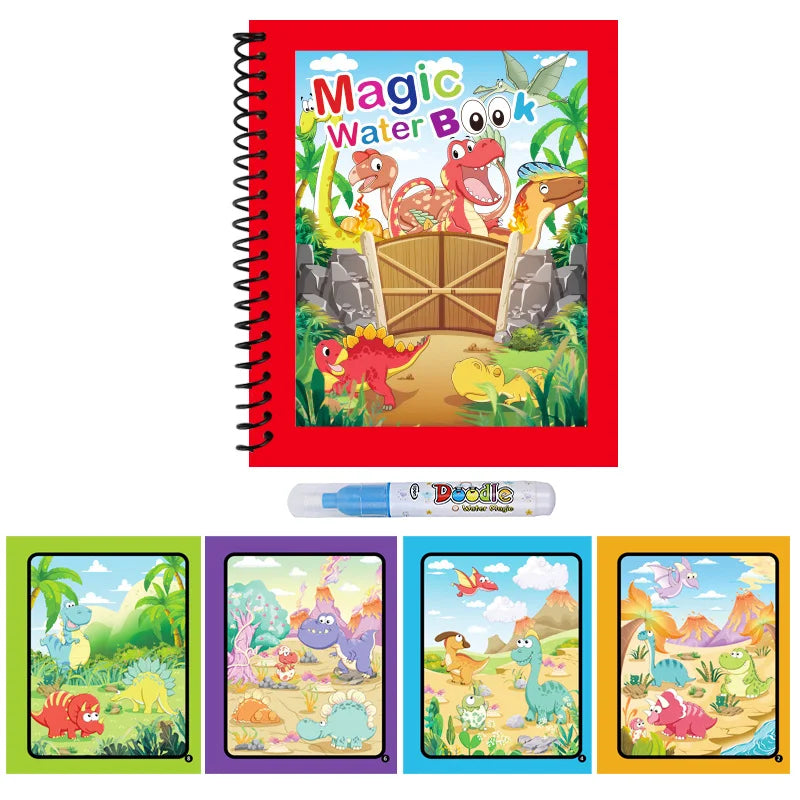 Reusable Water Drawing Book | Mess-Free Magic Painting Pad for Kids