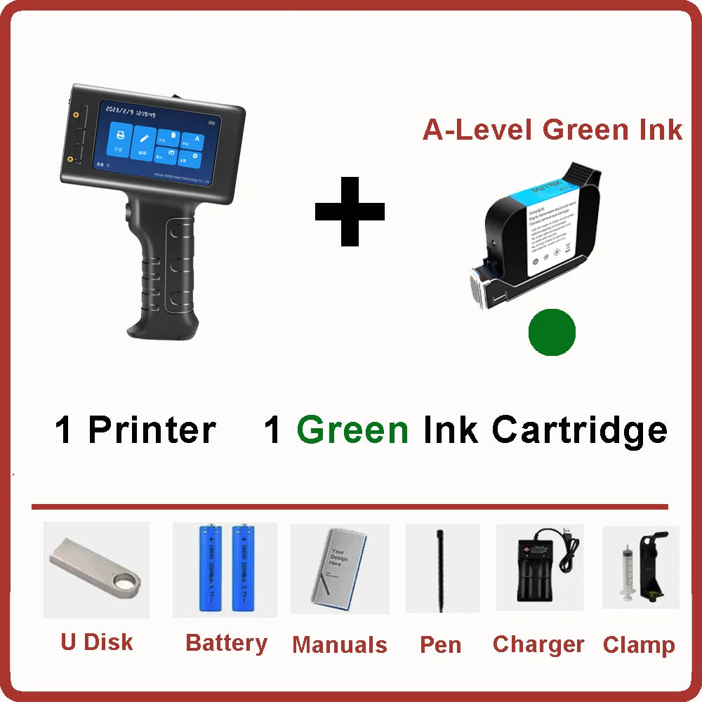 Willita Handheld Thermal Inkjet Printer English Language Production Date Number Logo Expiry Date Label Plastic Hand Jet Printer