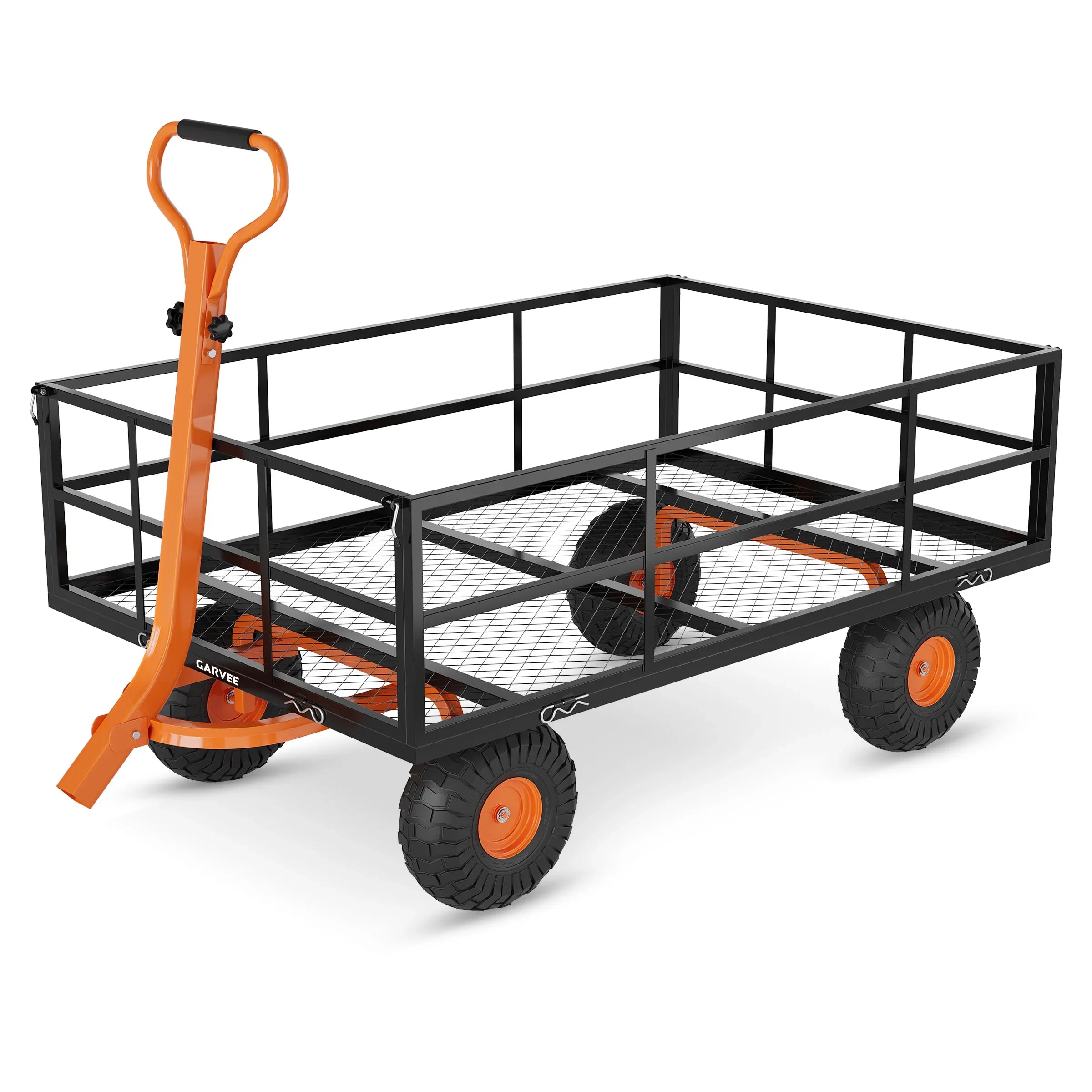 HiMISS Heavy Duty Gardening Cart 3 In 1 Pull Wagon