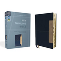 Niv, Thinline Bible, Leathersoft, Blue, Red Letter, Thumb Indexed, Comfort Print - Imitation Leather
