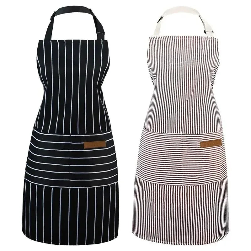 Zhejiang Craft of Weaving Adjustable Linen Kitchen Aprons, 2 Pack