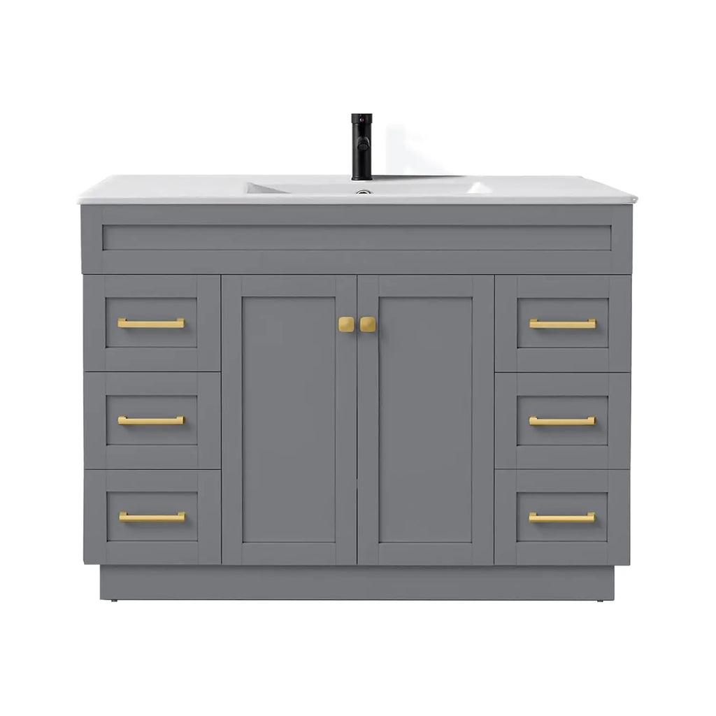 Bathroom Vanity With Sink, Soft Close Doors And Full Extension Drawers