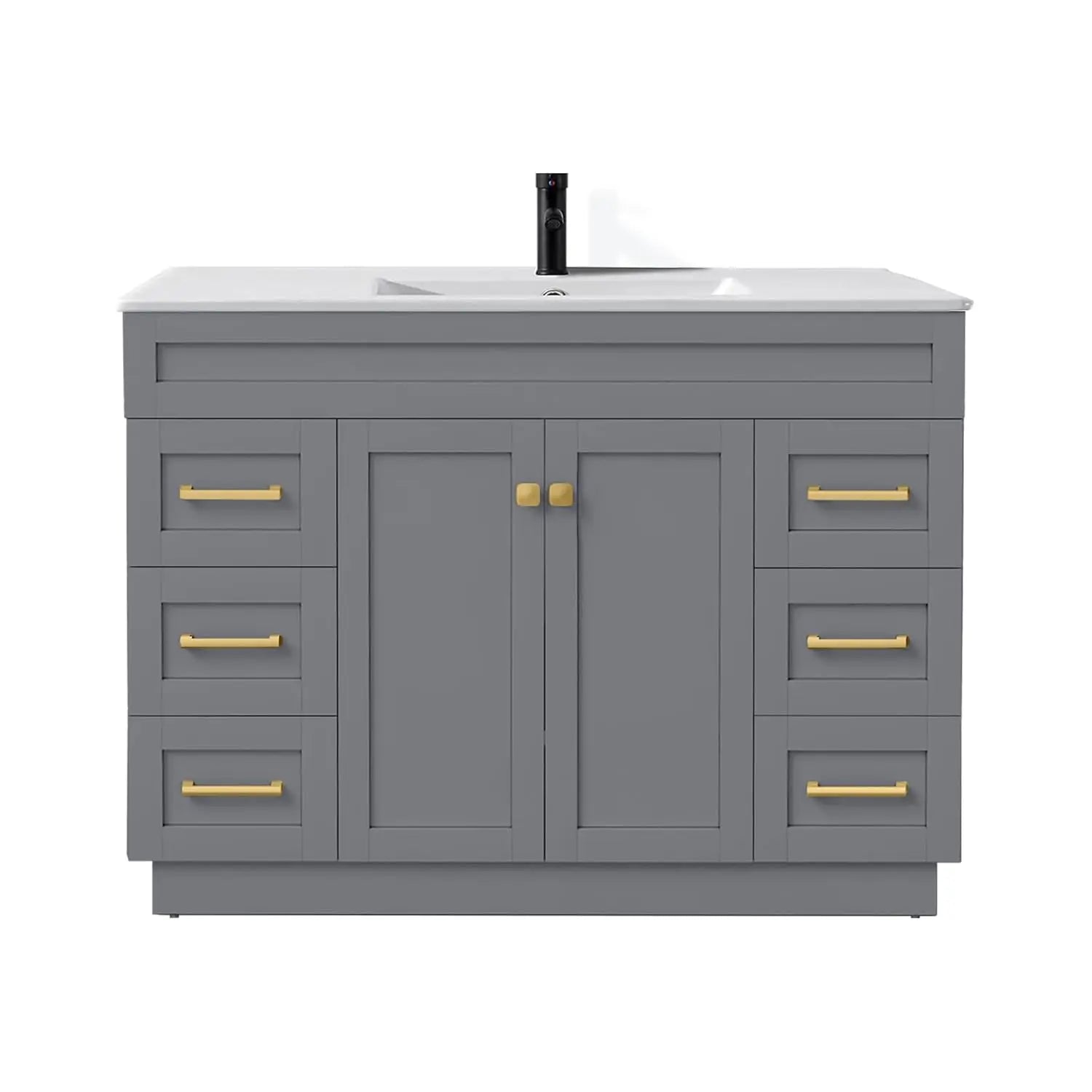 Bathroom Vanity With Sink, Soft Close Doors And Full Extension Drawers