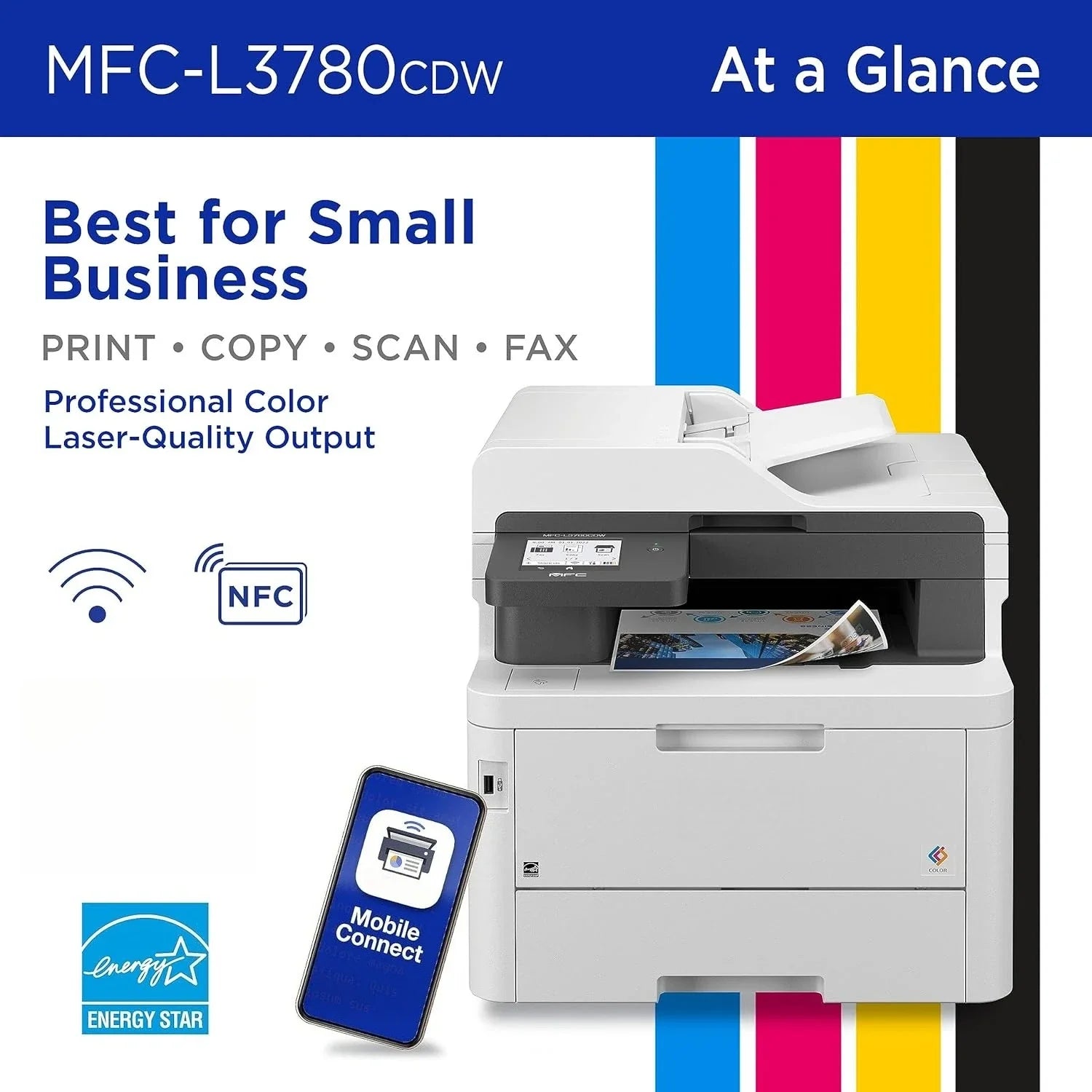 MFC-L3780CDW Wireless Color All-In-One Printer With Duplex