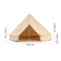 SucceBuy Canvas Bell Tent For Four Season Camping Yurt