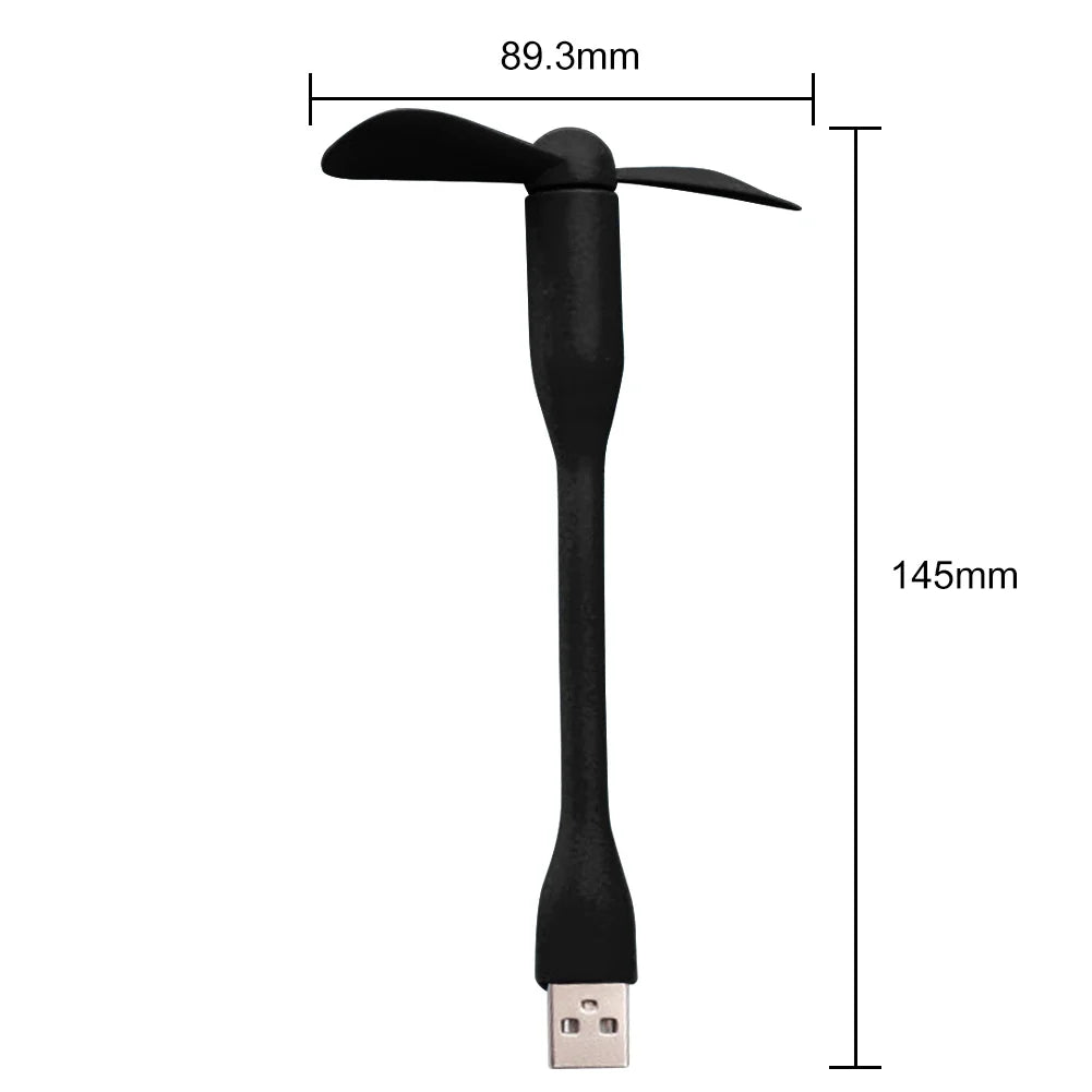 USB Mini Fan | Flexible Portable Phone Cooler for Travel