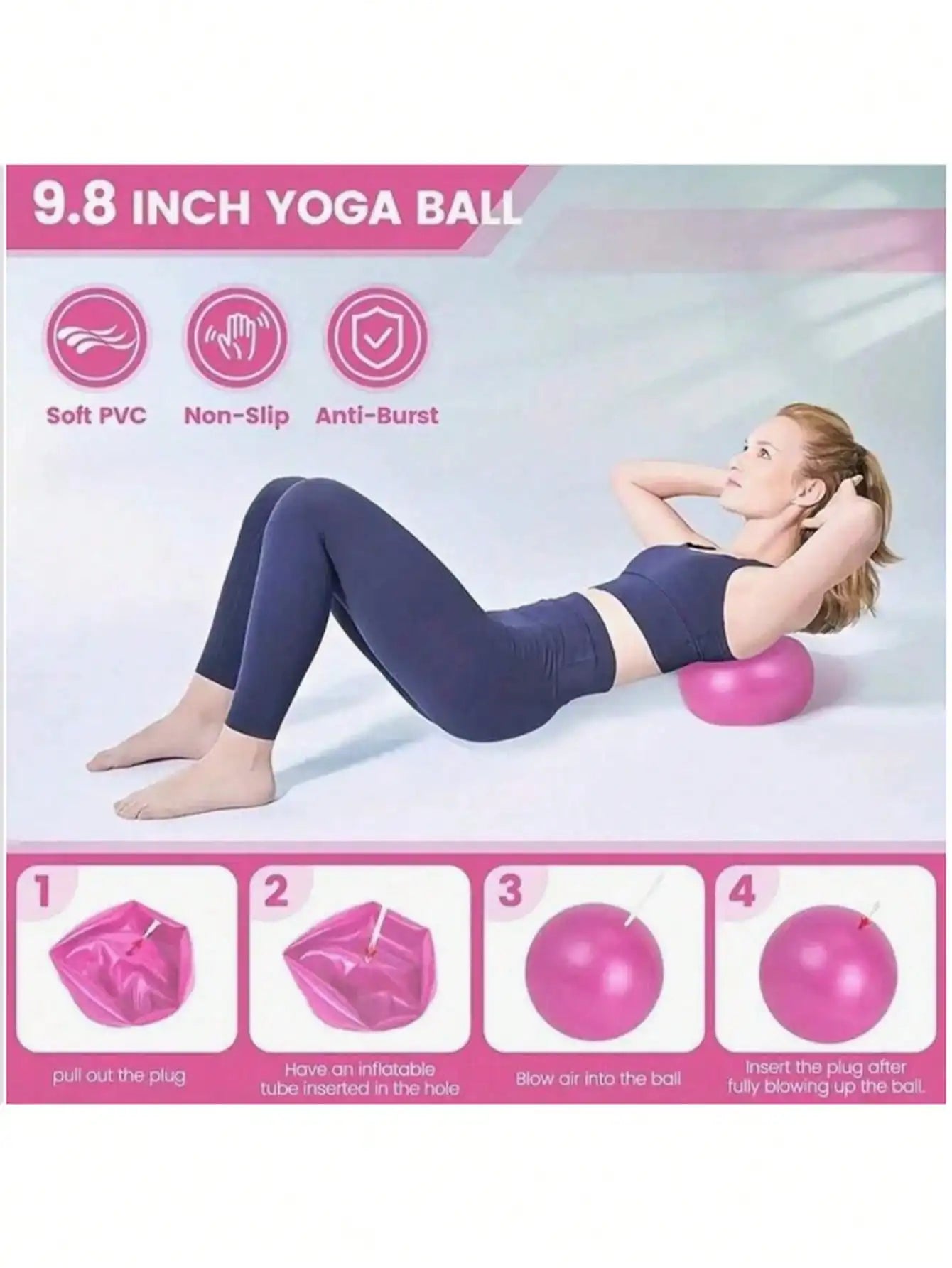 Pilates Yoga Fitness Set For Home Gym Equipment And Workouts