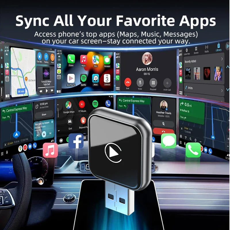 Vyvylabs Upgraded Wireless CarPlay Adapter For iPhone And Android